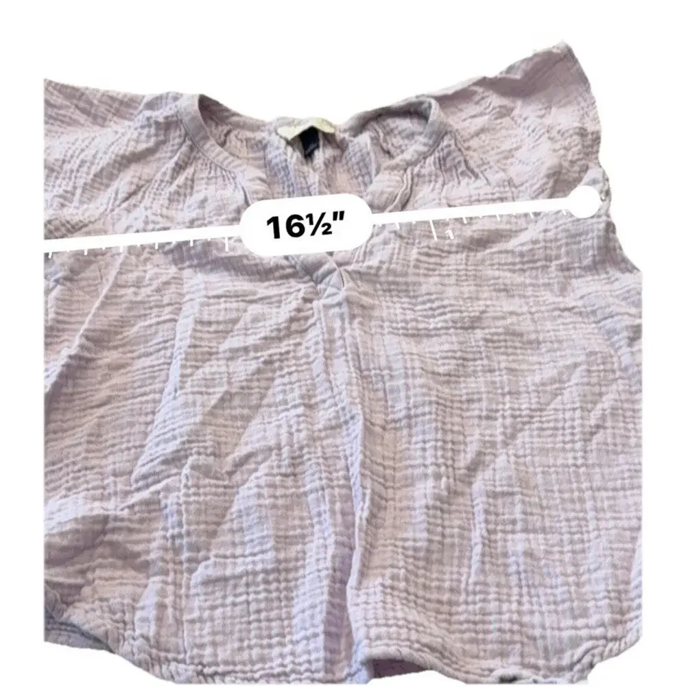 Universal Thread V-Neck Top & Gauze Shorts Set Size XS Lilac Purple Matching Set